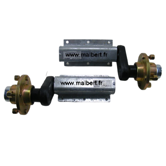 Demi essieux sur platine à boulonner 550kg 4x101.6mm