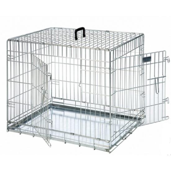 CAGE METALLIQUE 2 PORTES FLAMINGO TAILLE S 63X43X49CM