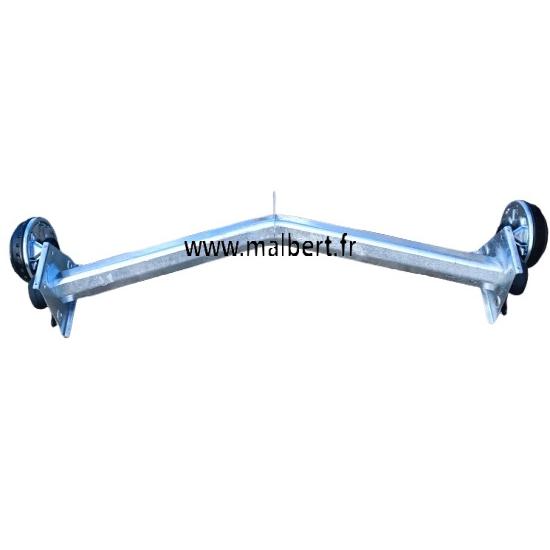 Essieu Delta Alko freiné 1000kg 5x112mm