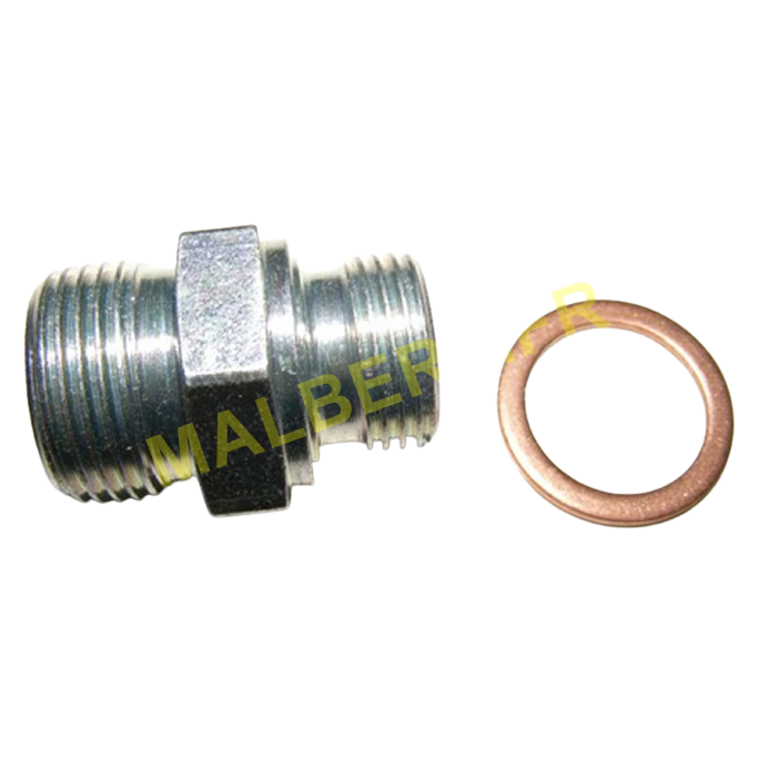 Union réduit 21mm 1/2 int conique 17mm 3/8 plat avec joint