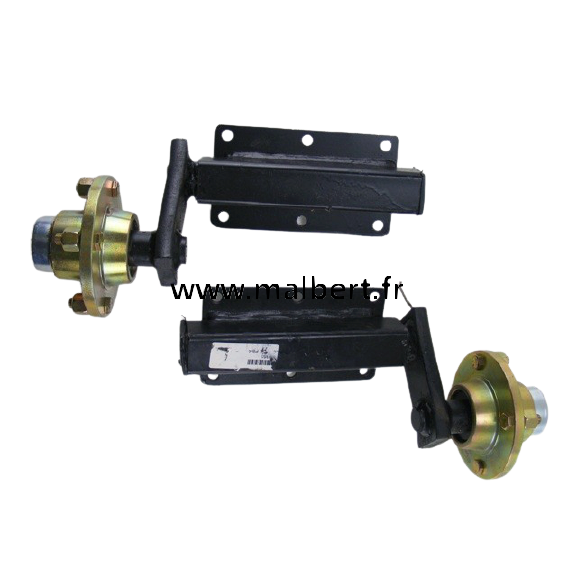 Demi essieux sur platine à boulonner 350kg 4x101.6mm