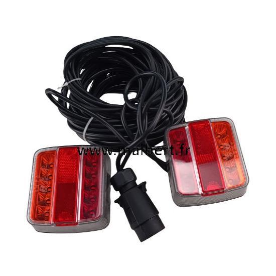 Kit éclairage 2 feux  LED magnétique  12m / 12v