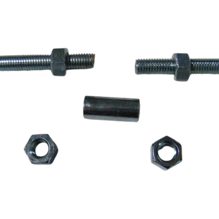 1 Douille filetée M10 + 4 écrous M10