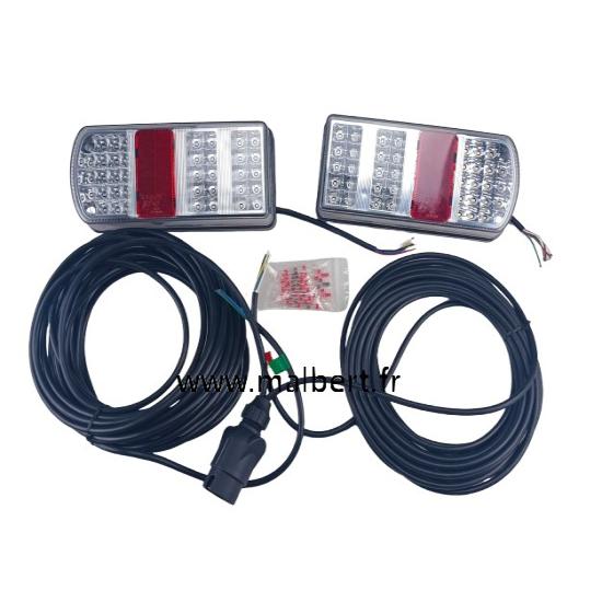 Kit faisceau 10m + 2 feux LED