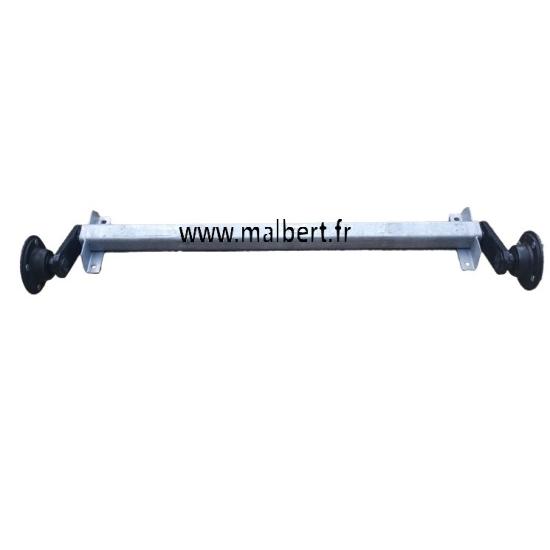 Essieu 500kg non freiné Paillard EAB 1400mm 4x115mm