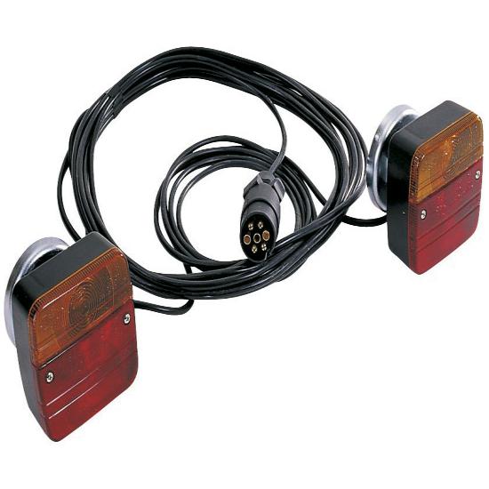 Kit éclairage magnétique 2 feux ampoules 7m50 / 12v