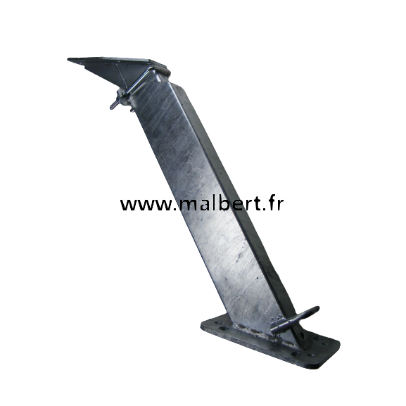 Support de treuil réglable pour timon droit