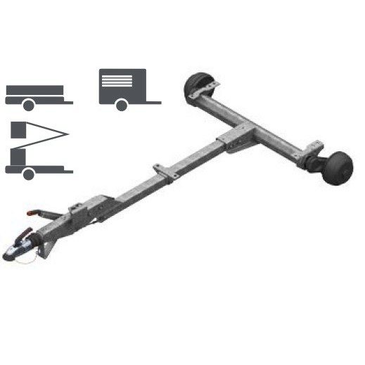 Châssis T 1000kg ALKO freiné EAB 1200 / Timon 2225