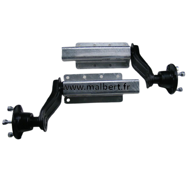 Demi essieu 750kg 4x100mm sur platine 8 trous