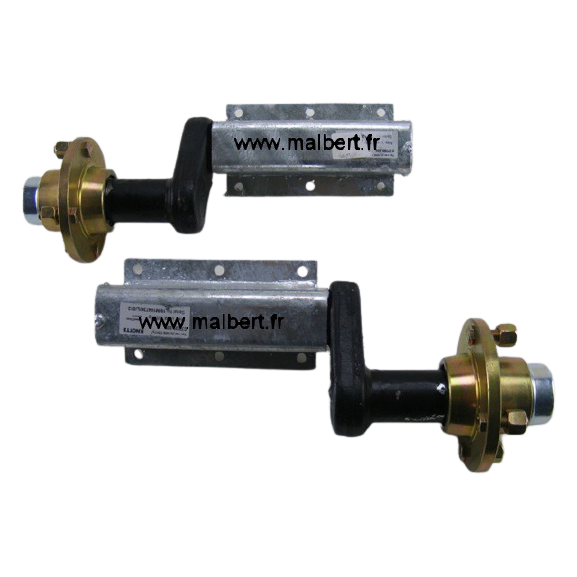 Demi essieux sur platine à boulonner 550kg 4x101.6mm