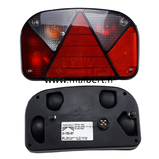 Feu arrière 5 fonctions ASPOCK Gauche