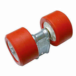 2 galets diamètre 100mm sur balancier pour tube 30x30mm