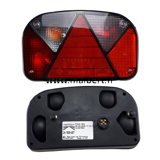 Feu arrière 5 fonctions ASPOCK Droit