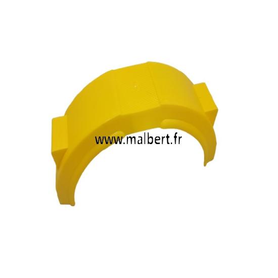 Garde boue pour roue remorque 14 pouces Jaune