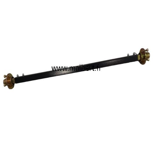 Essieu agraire NF Tube 50mm recoupable 4 trous 100mm Voie 1430mm