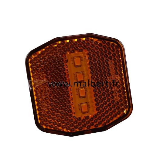 Feu de position led orange 2 connecteurs