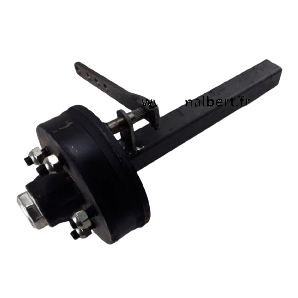 Demi essieu agraire freiné 1350kg carré 50mm 6 trous