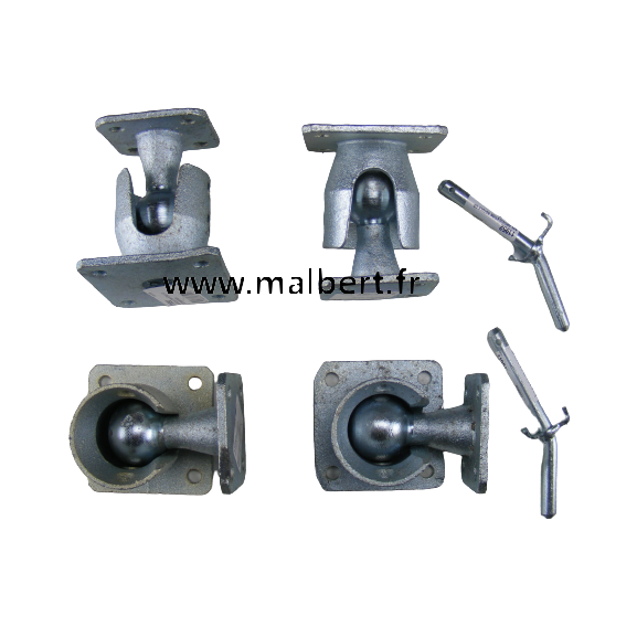 Rotule 4 articulations pour tri benne