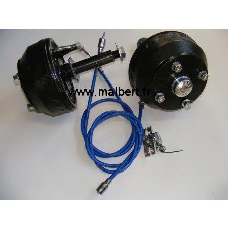 Tambour avec fusée + frein KNOTT 4x130mm La paire D200mm