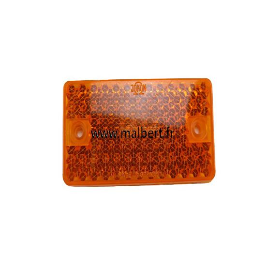 Catadioptre à visser 90x48mm orange pour remorque SOREL MIRABELLE