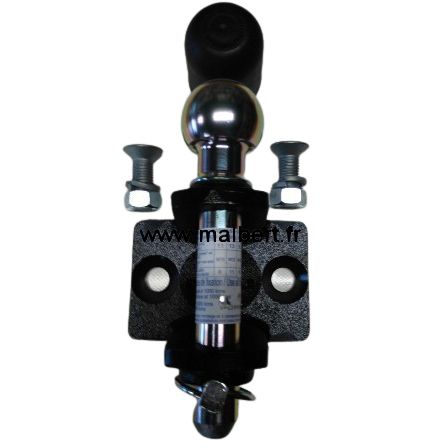 Chape attalage mixte 2 trous 17mm