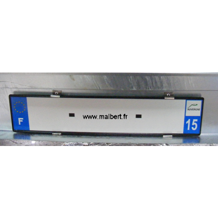 Support de plaque d'immatriculation Lot de 2