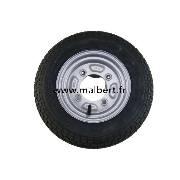 Roue complète 350x8 / 4 trous 100mm dep 0