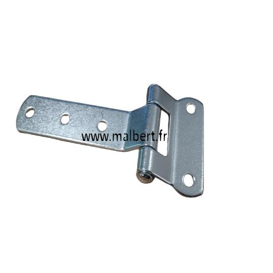Charnière ridelle remorque 143x61mm