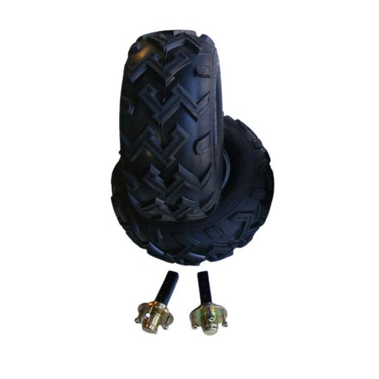 Ensemble 2 moyeux + 2 roues 22/11x10 Diamètre 580mm largeur 250mm