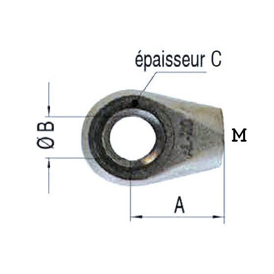 Embout d'amortisseur